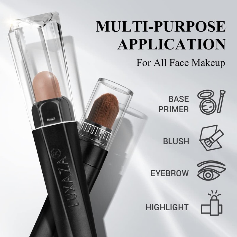 LUXAZA 3PCS Cream Eyeshadow Stick Matte Shimmer Waterproof Long-lasting Crease-proof