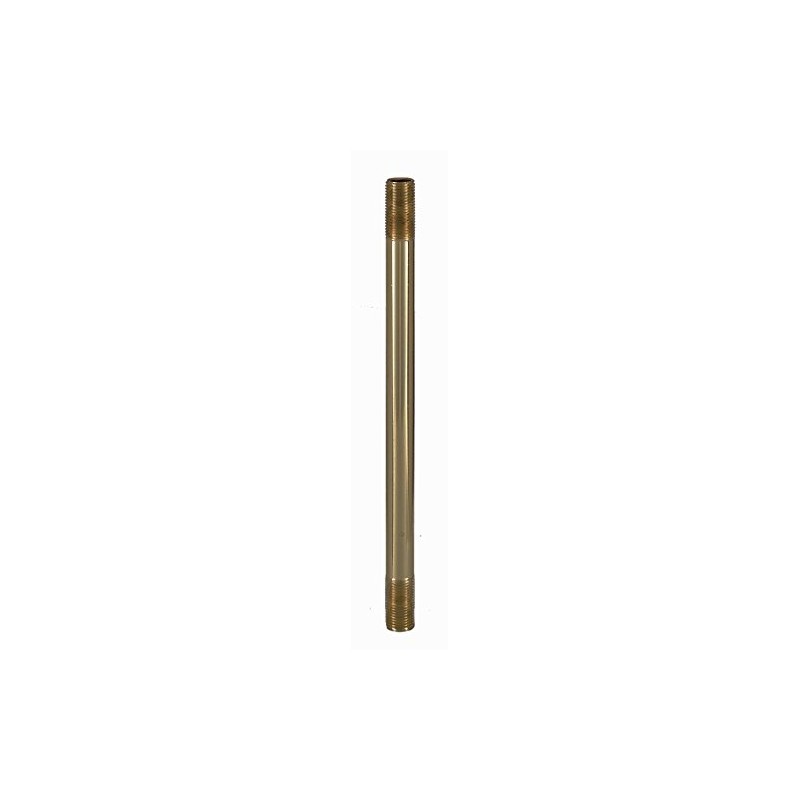 B&P Lamp® 8 Inch Solid Brass 1/8 IP Threaded Rod