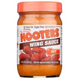 Hooters Hot Wing Sauce, Fat Free, 12 Ounces (Pack Of 6)
