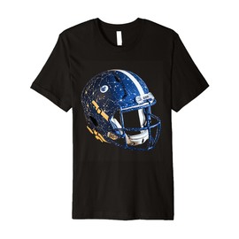 Cosmic Football Helmet Sports Design Premium T-Shirt