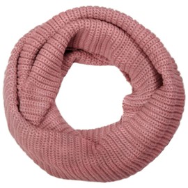 styleBREAKER Fine Rib Knitted Scarf, Plain Loop Scarf, Unisex 01018112 -