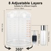 AMEITECH Makeup Organizer, 360 Degree Rotating Adjustable Cosmetic Storage Display