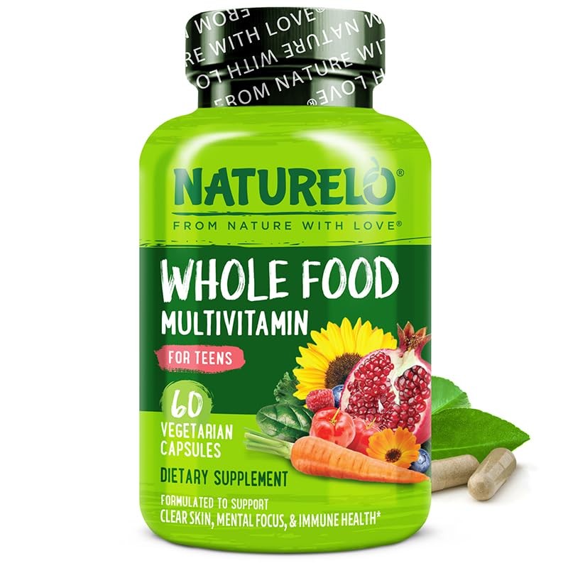 NATURELO Teen Multivitamin - Whole Food Multivitamin - with Minerals
