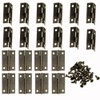 Samcos Mini Butt Hinges, Stainless Steel, Flat Type, 4 Holes,