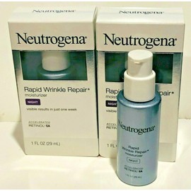 NEUTROGENA RAPID WRINKLE REPAIR MOISTURIZER NIGHT RETINOL  1 OZ 2 CREAMS