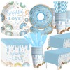 Suhelkit Donut Baby Sprinkle Decorations For Boy - Blue Sprinkled