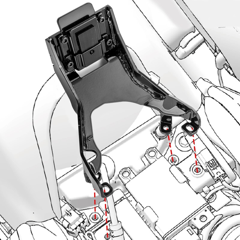 CB For 2020-2025 Indian Challenger Dark Horse Pursuit Driver Backrest
