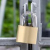 6Pack Solid Brass Padlocks Keyed Alike, Locker Locks with Same