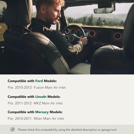 YHTAUTO HVAC Air Door Actuator Blend Door Levers - Fit Ford & Lincoln & Mercury Models - Fusion 2010-2012, MKZ 2011-2012, Milan 2010-2011 - Main Air inlet 5 Pins Air Flap Actuator