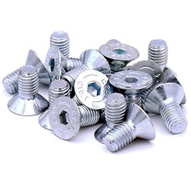 M5 (5mm x 60mm) Hex Socket Countersunk Machine Screw (Bolt) - Stainless Steel (A2) (Pack of 20)