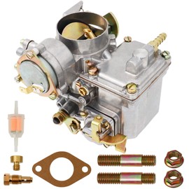 Carburetor 34 PICT-3 for VW Beetles Super Beetles 1971-1979 Dual Port 1600cc Engine 12V Air Cooled Type 1 Engines Automatic Choke Thing Karmann Ghia Squareback Transporte OEM#113129031K, 98-1289-B