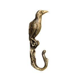 Raven Clothes Hanger Storage. Handmade. Clothes. For Kitchen Living Room Bathroom. Rack hangers for hanging Coats Towels Keys Hats Purse Backpacks. Unique design. Gold