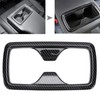Rear Water Cup Holder Panel Frame Trim Carbon Fiber Style