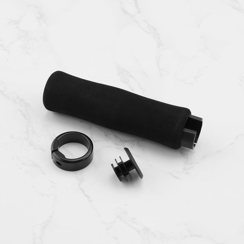 EMSea 1 Pair Foam Handlebar Grips Single Locking Bicycle Handlebar