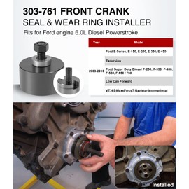 303-761 Front Crank Seal & Wear Ring Installer for Ford 6.0L Powerstroke, 303-1158, ZTSE4516, Alt ST-107