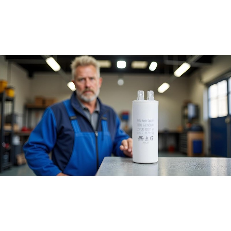 BlueNatHxRPR 56 MFD Garage Door Opener Capacitor Compatible for 1/2