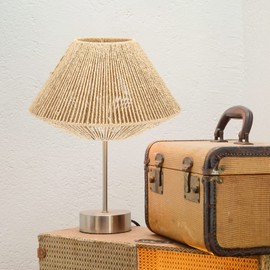 Operitacx Rattan Lampshade Rattan Light Shade, Basket Style Lamp Shades Ceiling Light Covers, Pendant Light Shade for Ceiling Lights Chandelier Home Bedroom Hotel Restaurant Decor