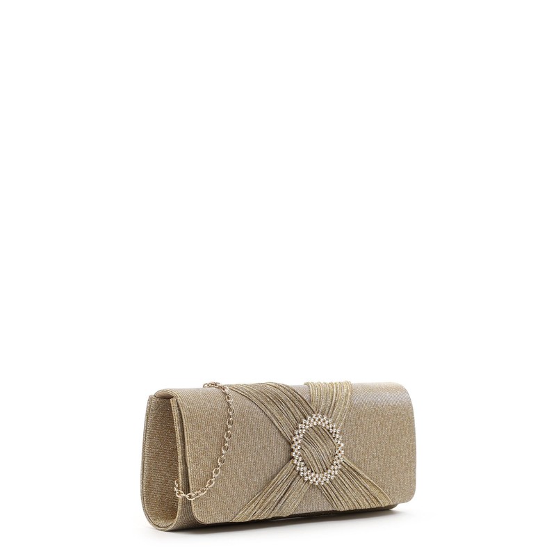 Tamaris Clutch TAS Amalia Brooch 33804 Women's Handbags Plain, Gold