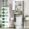 infurnic Over The Toilet Storage Cabinet, Farmhouse Toilet Cabinet Bathroom