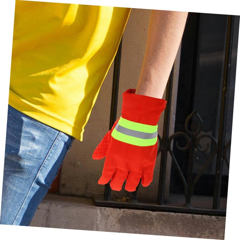 IWOWHERO Insulated Firefighting Gloves Non Slip Heat Resistant Extrication Gloves