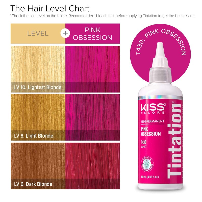 Kiss Tintation Semi Permanent Hair Colour With Argan Oil, Aloe