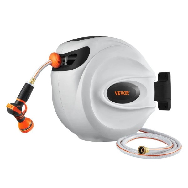 Unbranded VEVOR Retractable Hose Reel Water Hose Reel 65'x5/8" 180°
