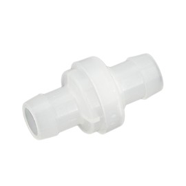 Refuuch 3/8" Hose Barb One Way Check Valve Non Return Ozone Resistance Plastic Valve for Fuel Oil Air Gas Water(Pack of 3)