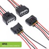 Nowkont 4 PCS Car Ignition Coil Plug Connector, Waterproof Socket