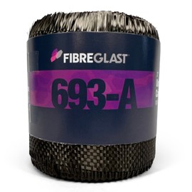 Fibre Glast Carbon Fiber Graphite Fabric, 3 inch Wide – High-Strength Lightweight Waterproof Aerodynamic Cloth Roll for Car, Air, Boat Repairs – Epoxy-Resin Compatible Fabric, 6 Oz, 10 Yards