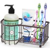 Toothbrush Holder, Bathroom Toothbrush Organizer, Multi-Function 6 Slot Toothbrush Holder,