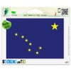 Alaska State Flag Vinyl Car Bumper Window Sticker 3" x 2"