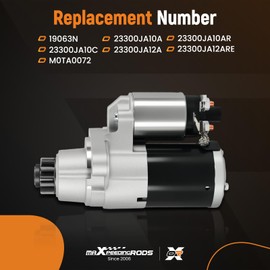 maXpeedingrods Starter Motor for Infiniti JX35 2013 / QX60 2014-2018, for Nissan Altima 2007-2012 / Maxima 2009-2014 / Murano 2009-2012 /Pathfinder 2013-2018, 3.5L, 19063N, 23300-JA10A