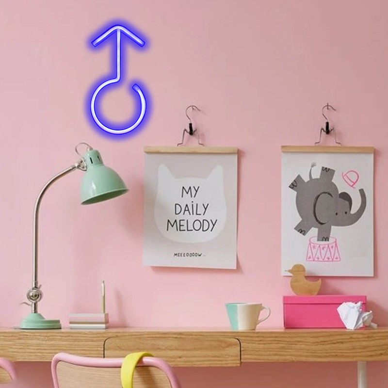 LED Neon Boy Sign Bright Blue Lighting Night Light Home