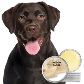 The Blissful Dog Elbow Butter for Dry, Cracked Calluses, Lick-Safe Dog Balm, Soothing Elbow Balm with Moisturizing Shea Butter, Almond, Olive, and Essential Oils, Pet Supplies, 1 oz. Tin