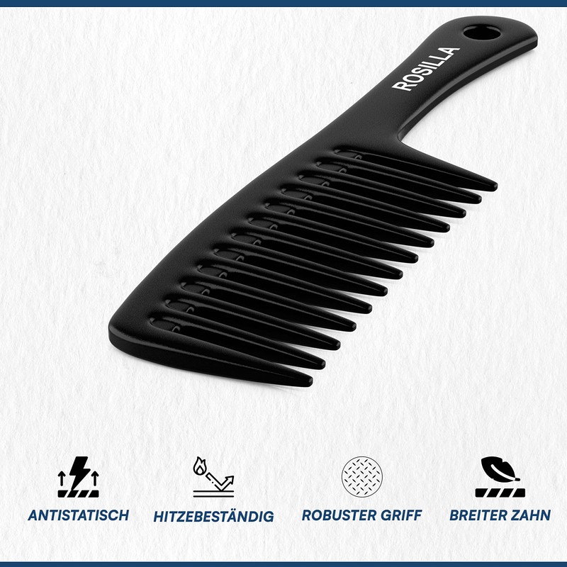ROSILLA 24.5cm Curling Comb for All Hair Types Without Tearing