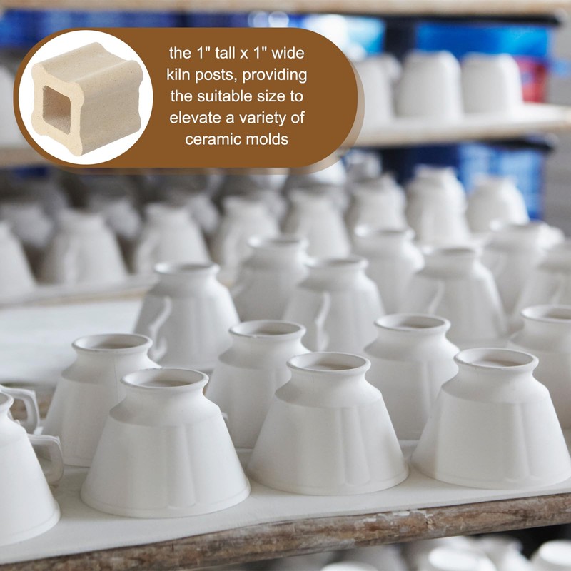 Nuanchu 4 Pack 1" Tall x 1" Wide Kiln Post