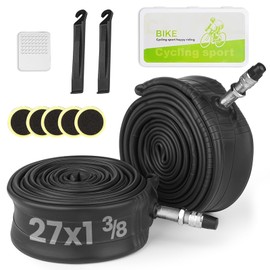 2pcs 27x1 3/8 Bicycle Tube 27 Type WO Urban Bike Tube + Bicycle Tube Repair Tool English Valve