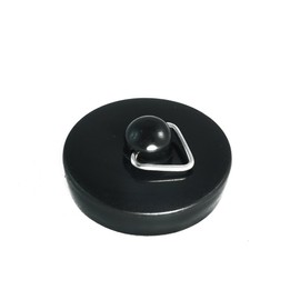 24 x Black Plastic Basin Plugs 38mm