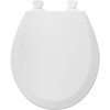 Bemis 500EC-062 is a Round Molded Wood Toilet Seat Closed