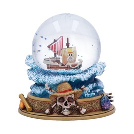 Nemesis Now One Piece Going Merry Snow Globe – Official Licensed Anime Collectible, Straw Hat Pirates Ship Display with Glitter Effect, Hand-Painted Detail, for Anime Fans and Collectors, 14cm