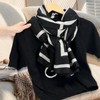 Baishizhou Scarfs for Women Light Soft Solid plaid Fashion Scarves