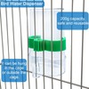Hamiledyi No Mess Bird Feeders Water Dispenser Set Automatic Parakeet