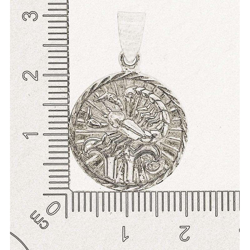 AFP ASt-10 Scorpion Pendant 925 Sterling Silver, Sterling Silver, No