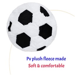Creative Basketball Football Rugby Cushion Winter Plush Cushion Fluffy Cushion Cute Decorative Cushion Soft Comfortable Plush Back Cushion Furniture Decoration for Bedroom Living Room Office