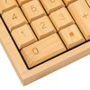 Wooden Calculator Solar Battery Powered 18 Keys Large LCD Display