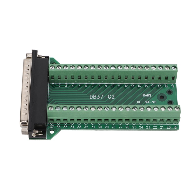 DB37 Breakout Connector Terminal Board Straight PCB Insulated Anti Interference
