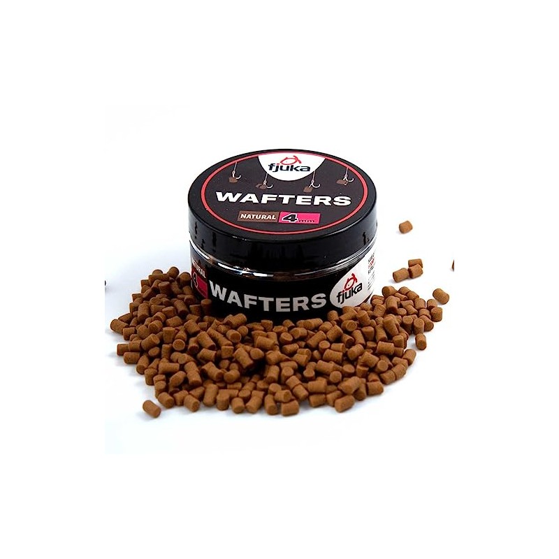 Fjuka Wafters 4mm | Natural | Hookbait Pot | Semi-Buoyant