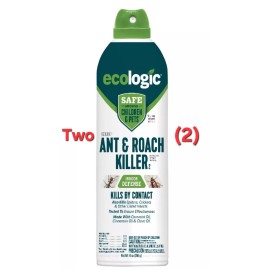 Ecologic Ant & Roach Killer Aerosol Spray, 14oz, Kid/Pet Safe