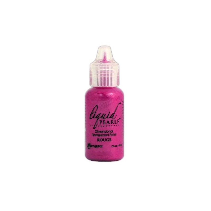 Ranger LPL-28222 Liquid Pearls Glue Paint, Rouge, 0.5 oz