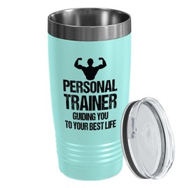 Personal Trainer Teal Edition Viking Tumbler 20oz - Personal Trainer - Fitness Instructor Workout Coach Exercise Lover Cardio Lover Gym Coach
